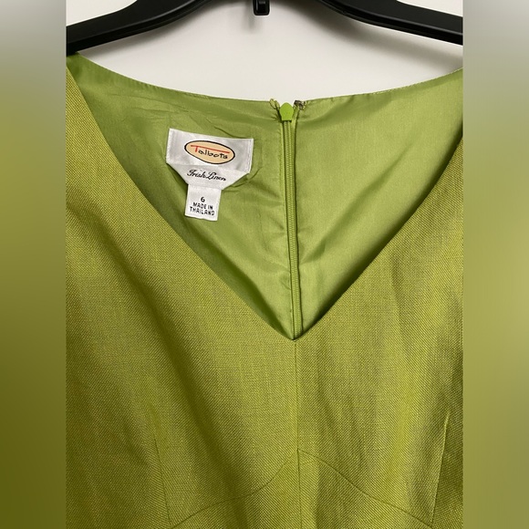 Talbots Green Irish Linen Dress - Picture 2 of 5